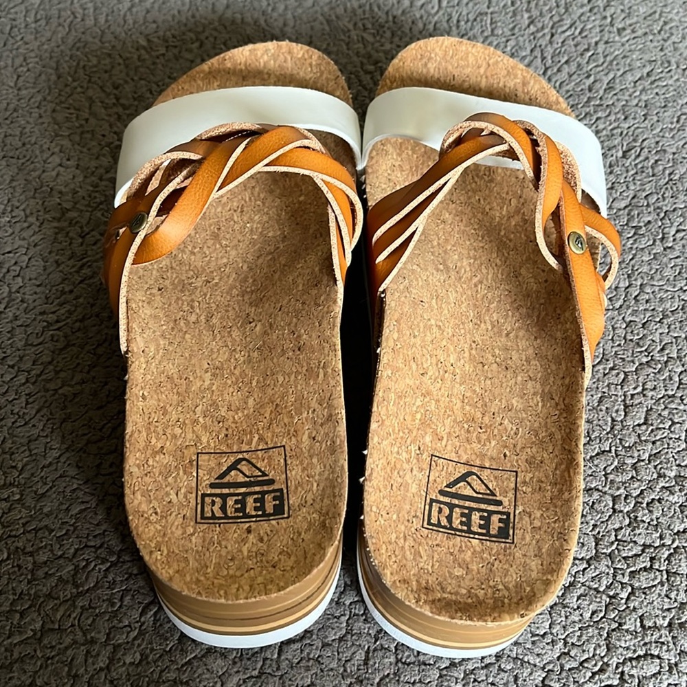 Reef cushion Vista Hi Twist Natural & White size 7